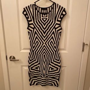 RVN Black and White Dress
